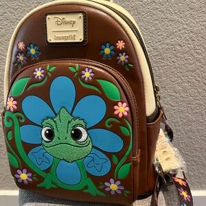 Loungefly Disney Tangled Pascal Flower Mini Backpack